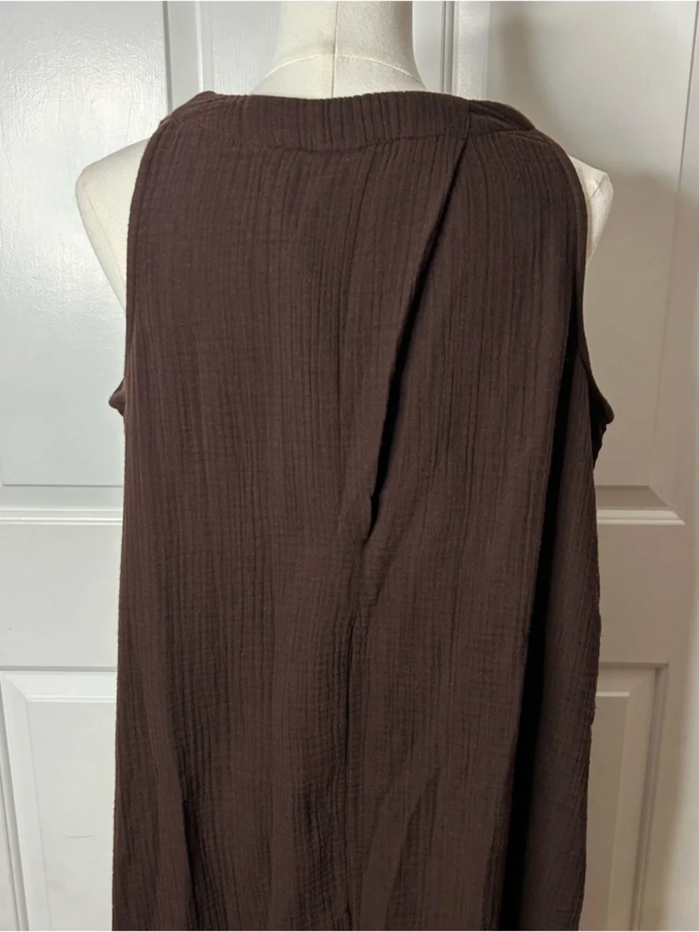 NWT J.Jill (size small) A line cotton gauze maxi dress - Picture 8 of 11